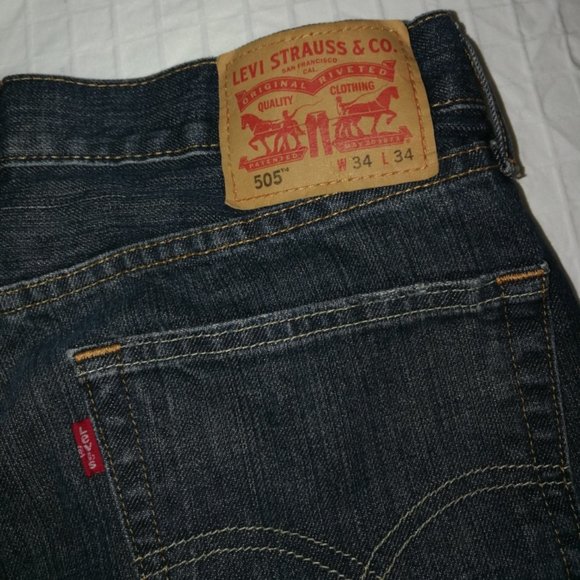 Men's Levi's 505 jeans size 34/27.  Please read the description. - Picture 2 of 5
